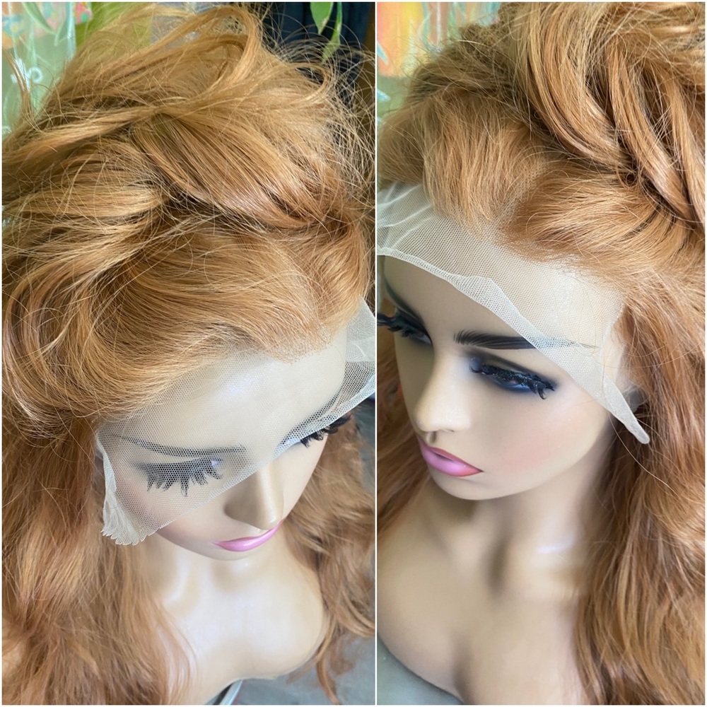 long ginger full lace front wig
